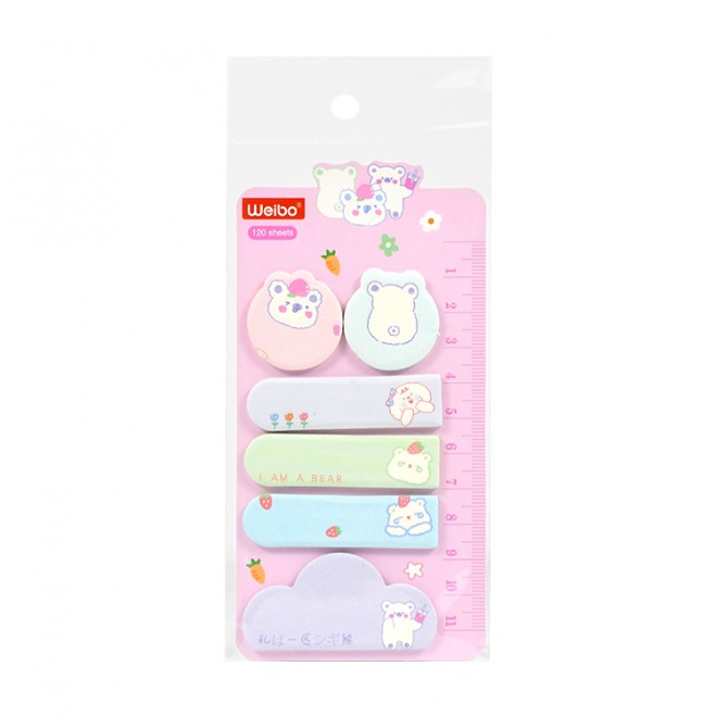 Brand WEIBO sticky note  Creativity colored  sticky N-time notes color sticker convenient label  Cute  note student stationery