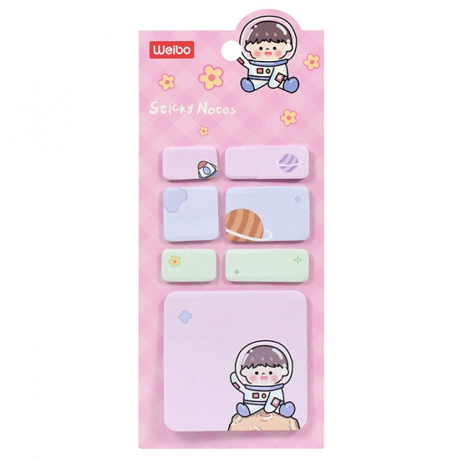 Brand WEIBO sticky note  Creativity colored  sticky N-time notes color sticker convenient label  Cute  note student stationery