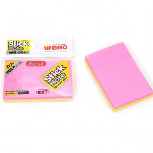 WEIBO Colorful fluorescent color paper sticker notes convenient to leave a message N times