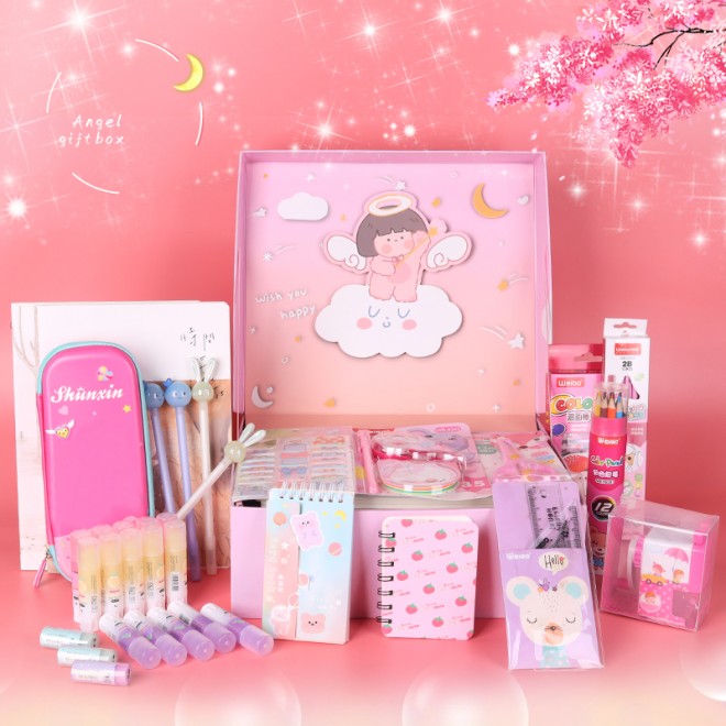 Kids love the stationery gift set $9.9 $19.9 $29.9 three choices for boys and girls different styles can be freely combined