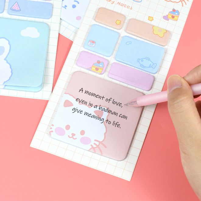 Brand WEIBO sticky note  Creativity colored  sticky N-time notes color sticker convenient label  Cute  note student stationery