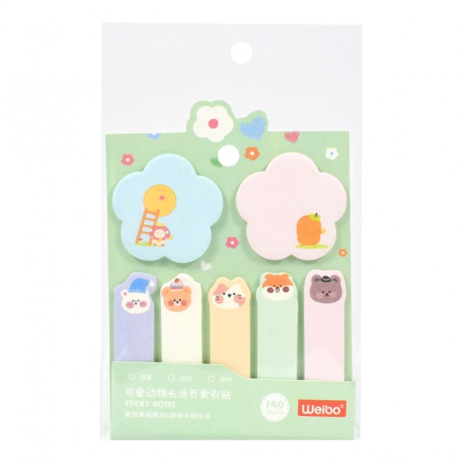 Brand WEIBO sticky note  Creativity colored  sticky N-time notes color sticker convenient label  Cute  note student stationery