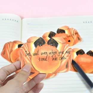 Notepad Paper sticky memo pad notes similar crab sticker memo sticky notes WEIBO stickers decorative sticky notes paper memo pad