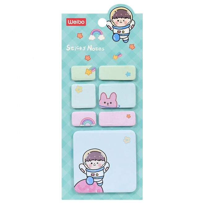 Brand WEIBO sticky note  Creativity colored  sticky N-time notes color sticker convenient label  Cute  note student stationery